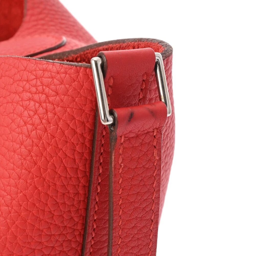 HERMES Picotan Lock MM Rouge casaque hand bag - Picture 6 of 12